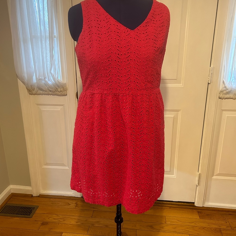 LL bean eyelet dress